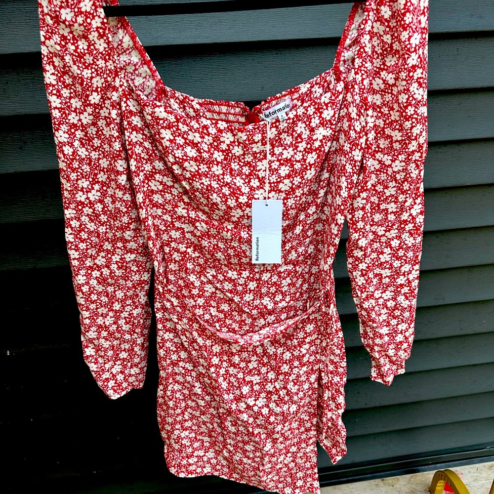 Reformation floral dress NWT